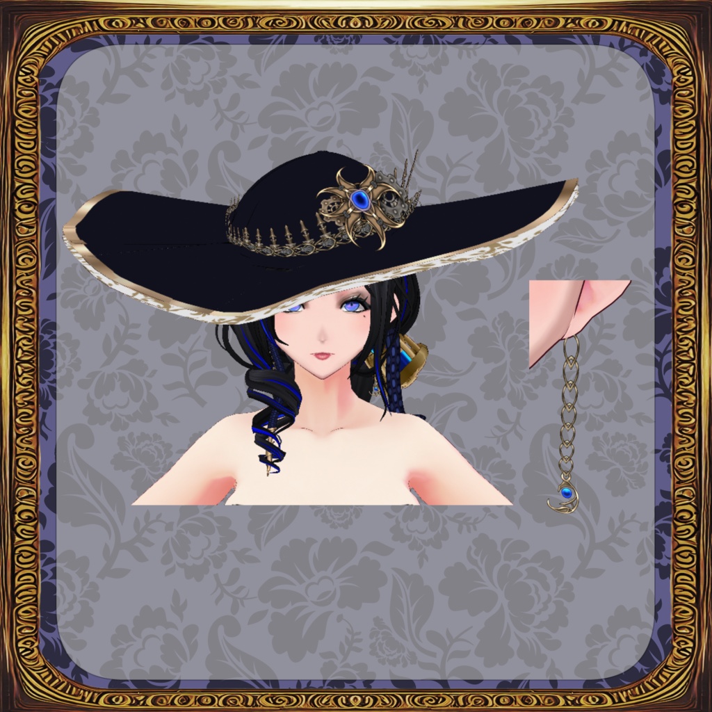 【Vroid】機械義肢少女 蠍【スチームパンク衣装】