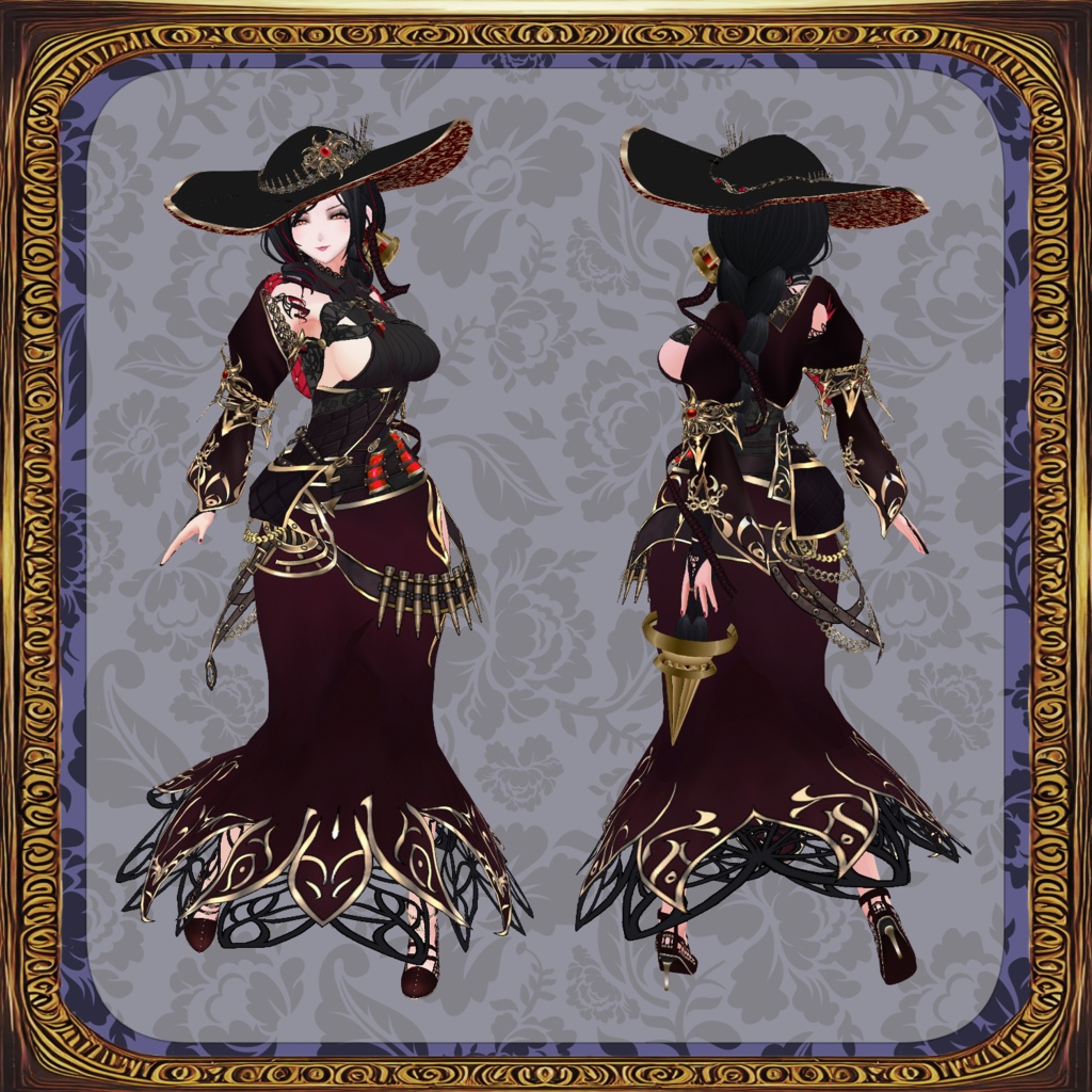 【Vroid】機械義肢少女 蠍【スチームパンク衣装】