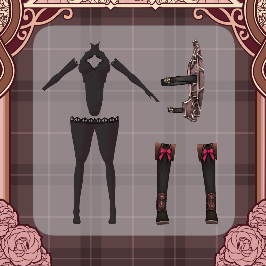 【Vroid】錬金魔女 バレンタインver【衣装】