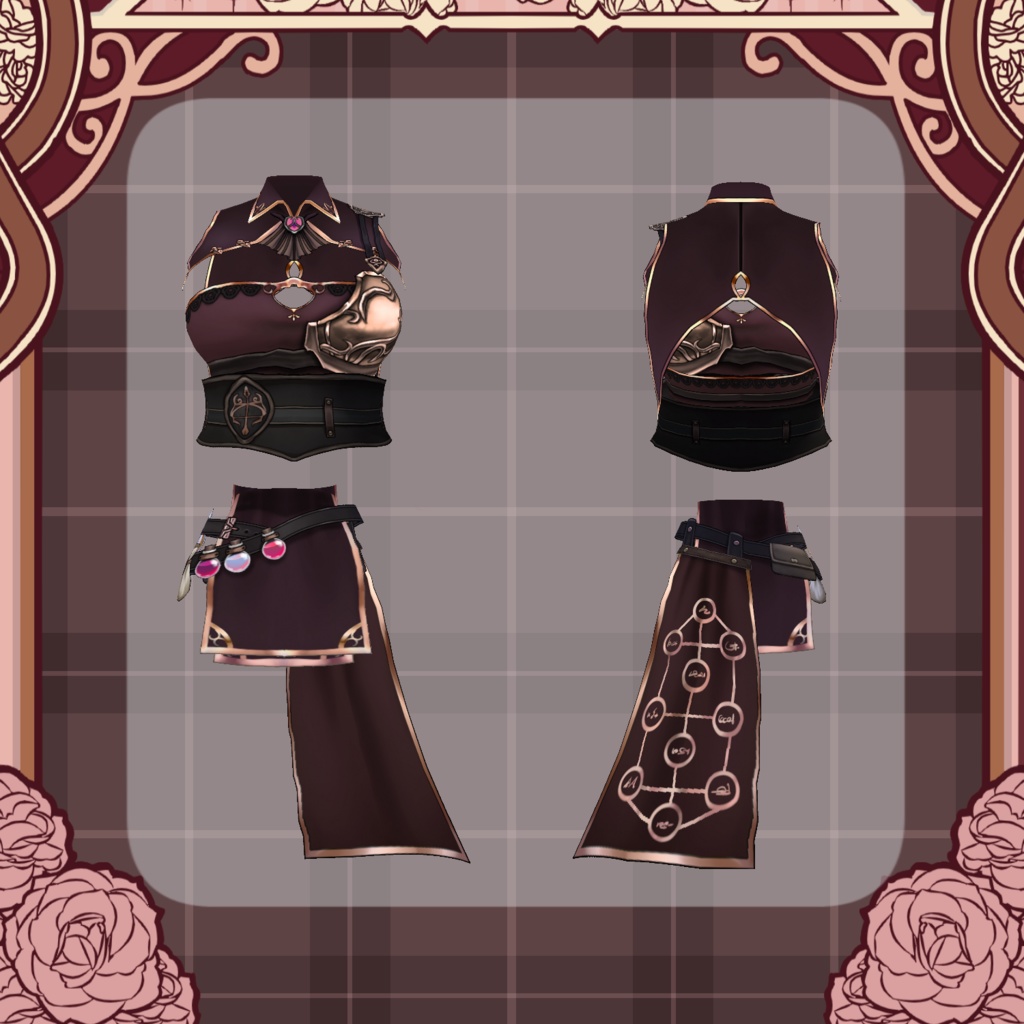 【Vroid】錬金魔女 バレンタインver【衣装】