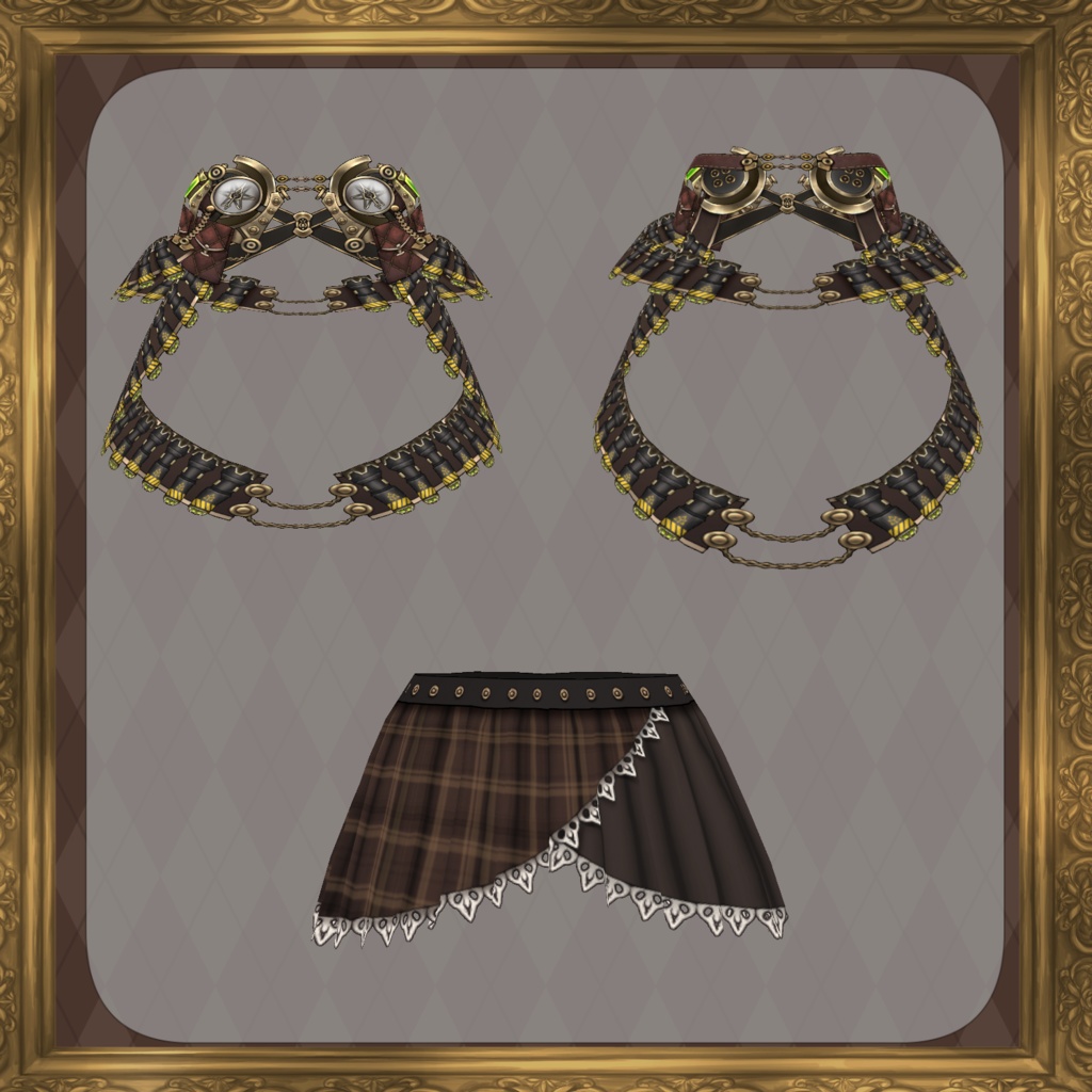 【Vroid】機械義肢少女 蚊【スチームパンク衣装】