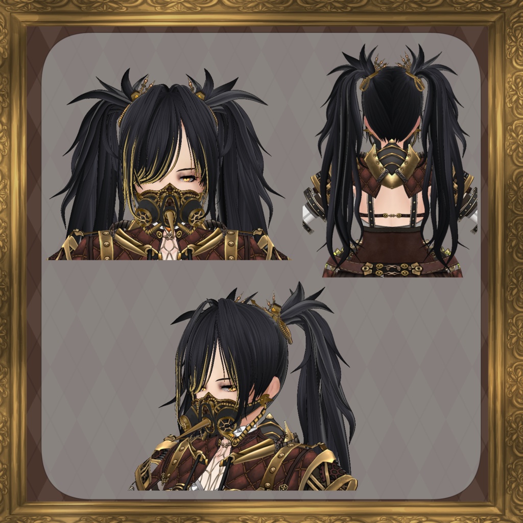 【Vroid】機械義肢少女 蚊【スチームパンク衣装】