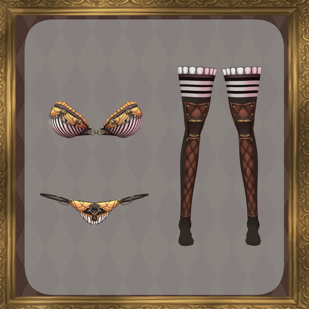 【Vroid】機械義肢少女 蚊【スチームパンク衣装】