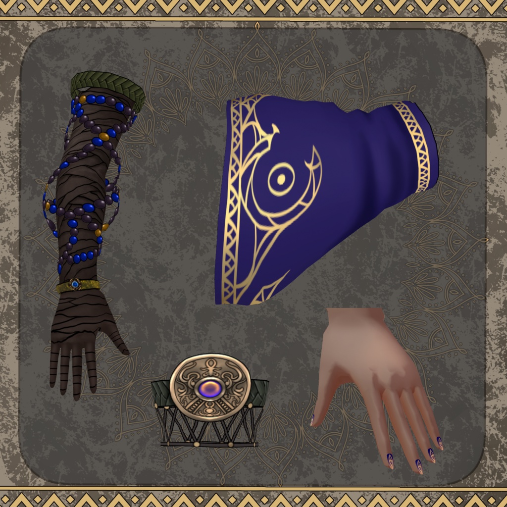 【Vroid】竜骨のシャーマン【ファンタジー衣装】