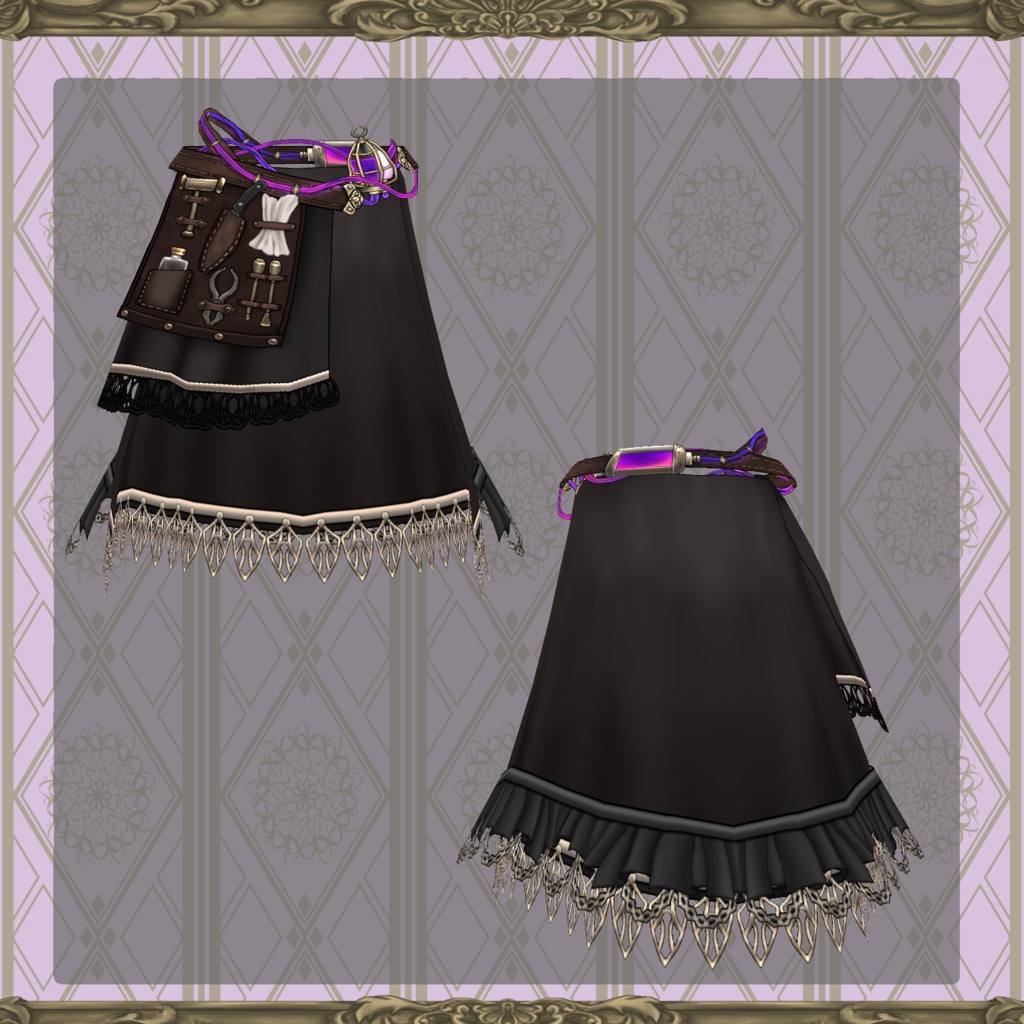 【Vroid】スチームパンクメイド【衣装】