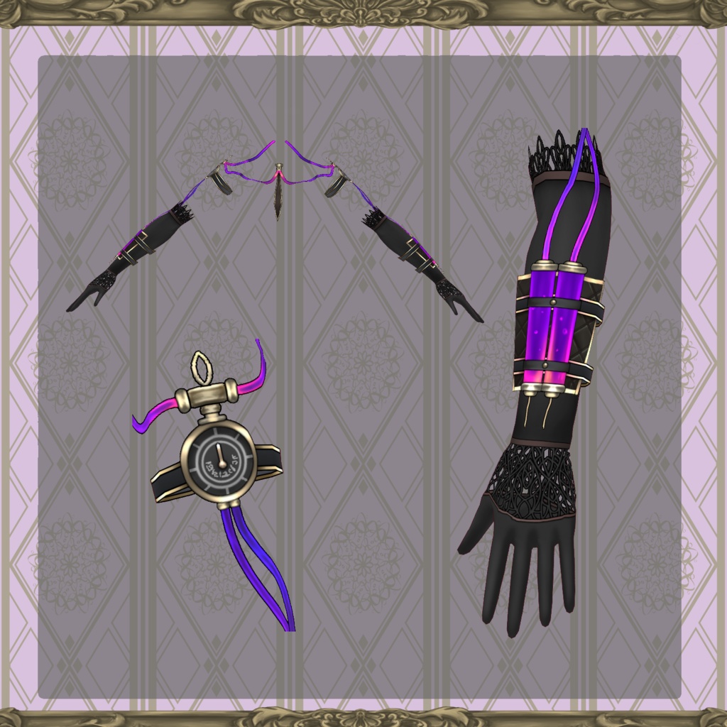 【Vroid】スチームパンクメイド【衣装】