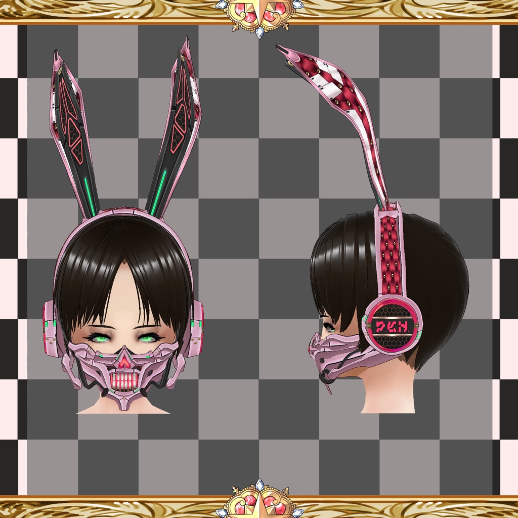 【Vroid】サイバーバニースーツ【サイバー】