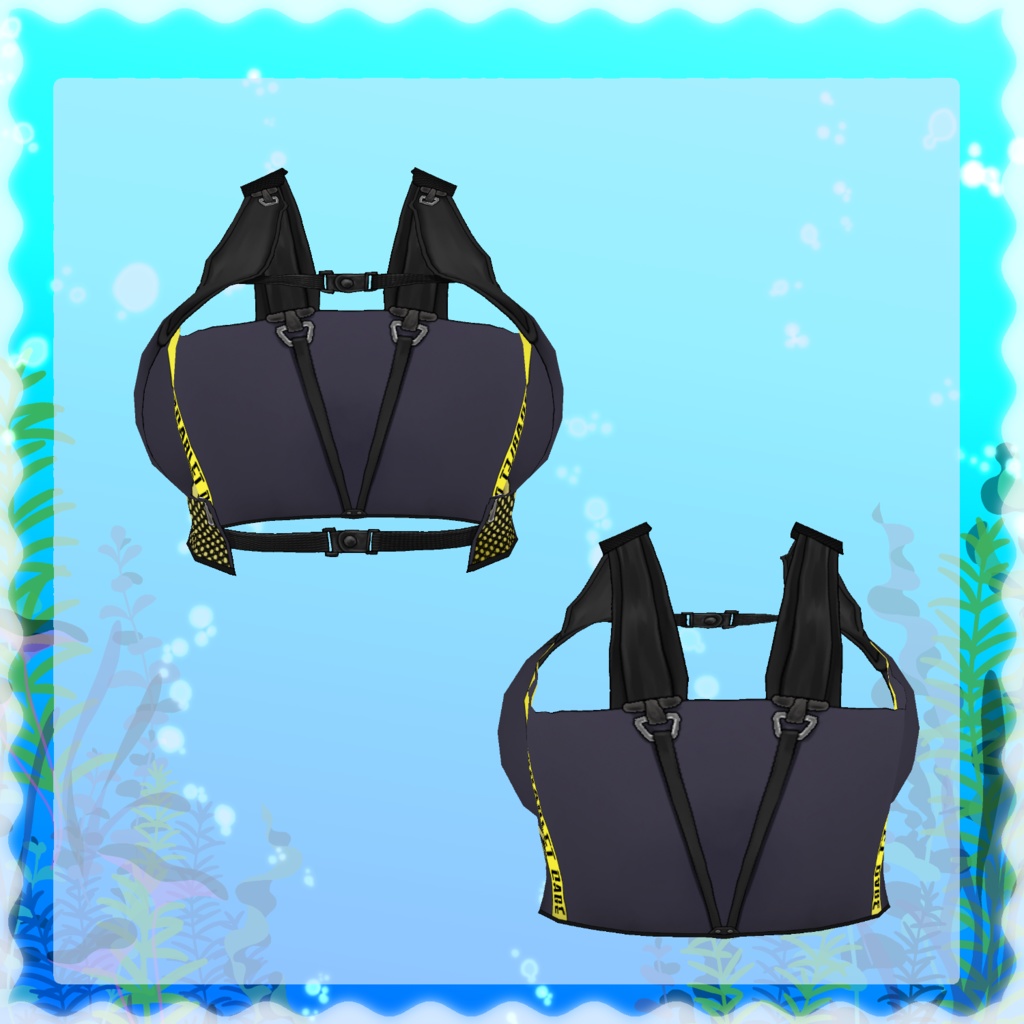 【Vroid】ダイビング水着(Diving swim wear set)