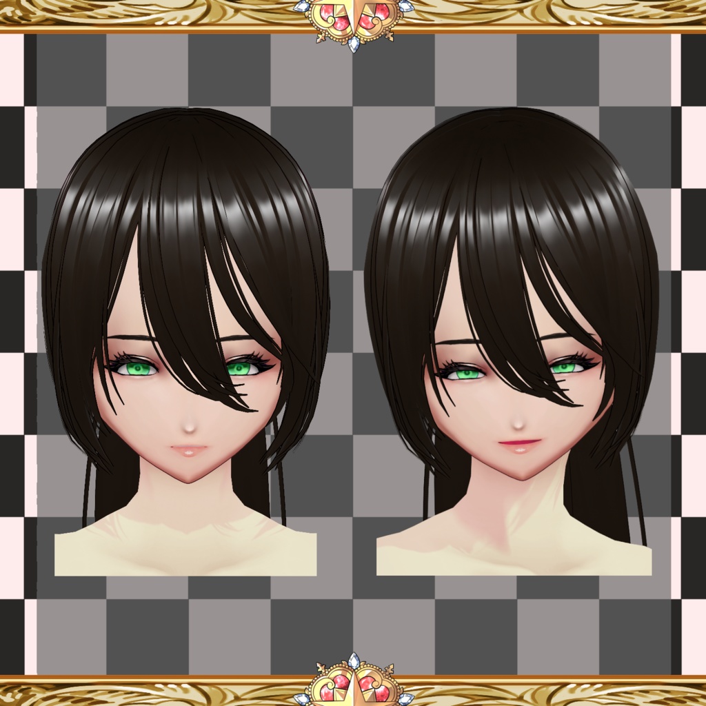 【Vroid】サイバーバニーフェイス【顔テクスチャ】