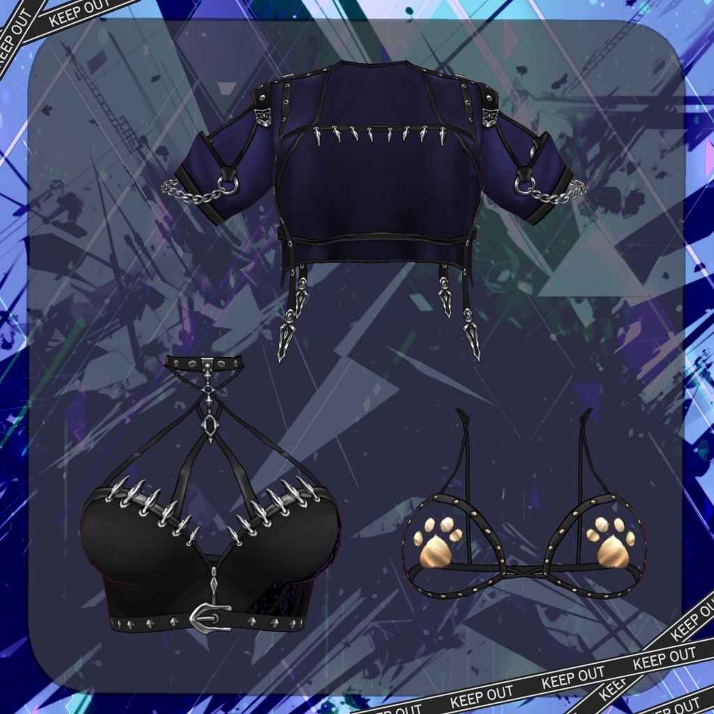 【Vroid】パンクシルバードッグ【衣装】