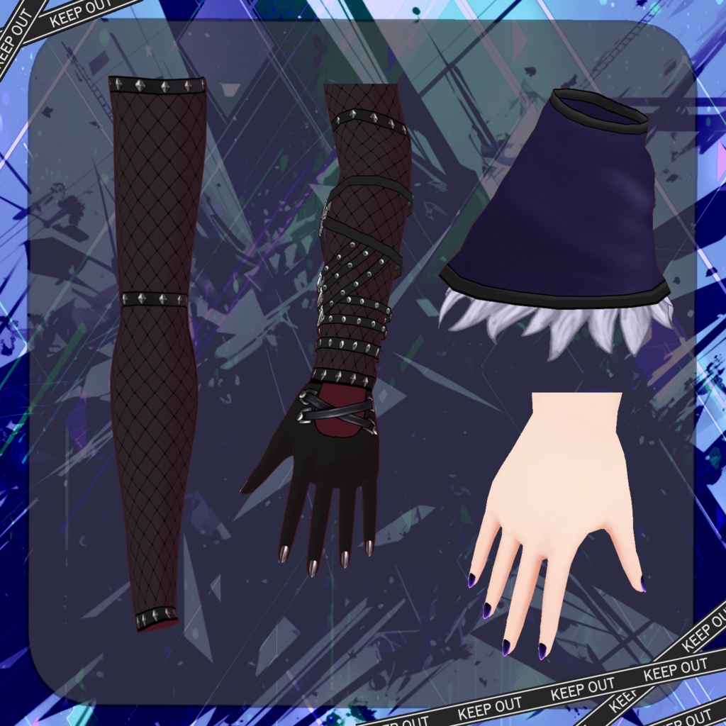 【Vroid】パンクシルバードッグ【衣装】