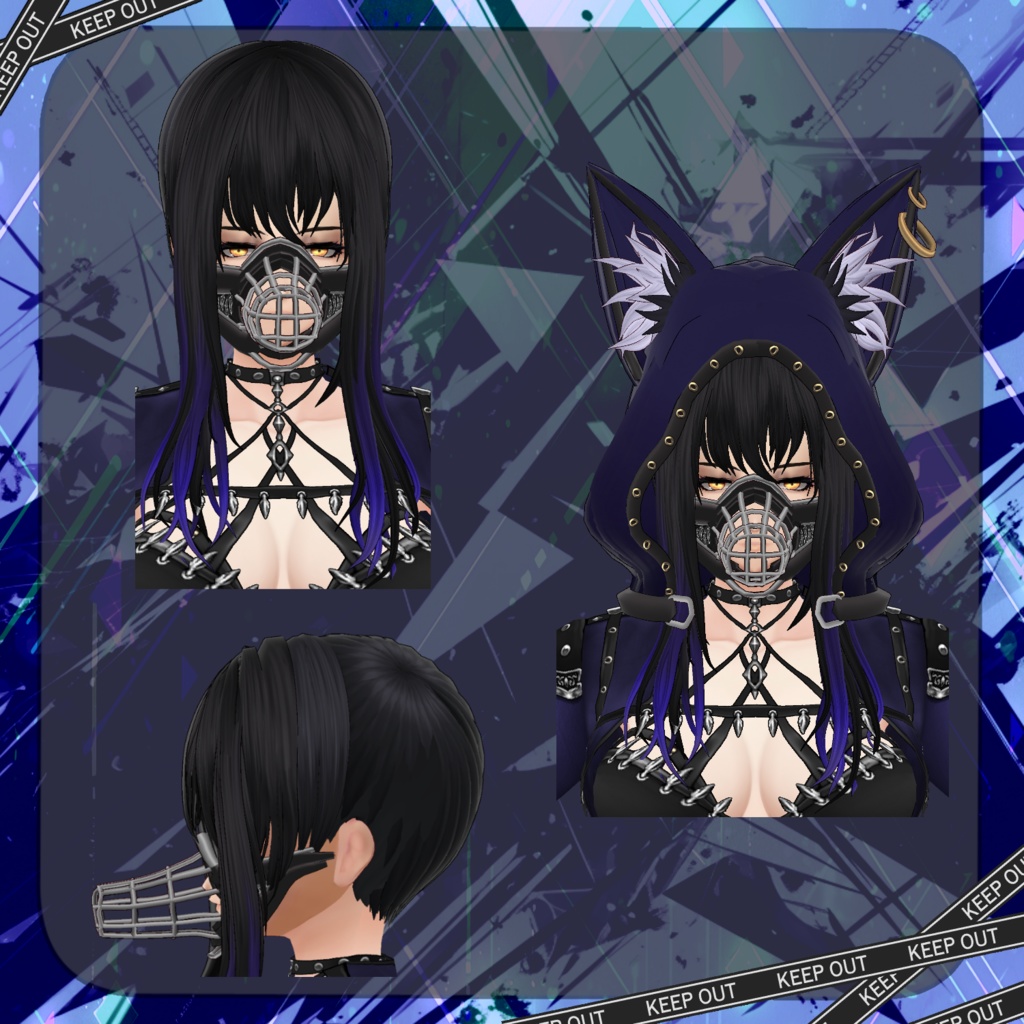 【Vroid】パンクシルバードッグ【衣装】