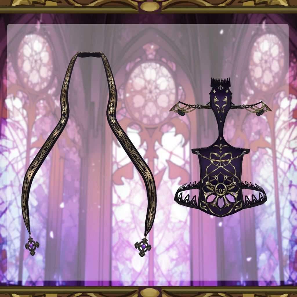 【Vroid】夜霧の聖歌【ハロウィン衣装】