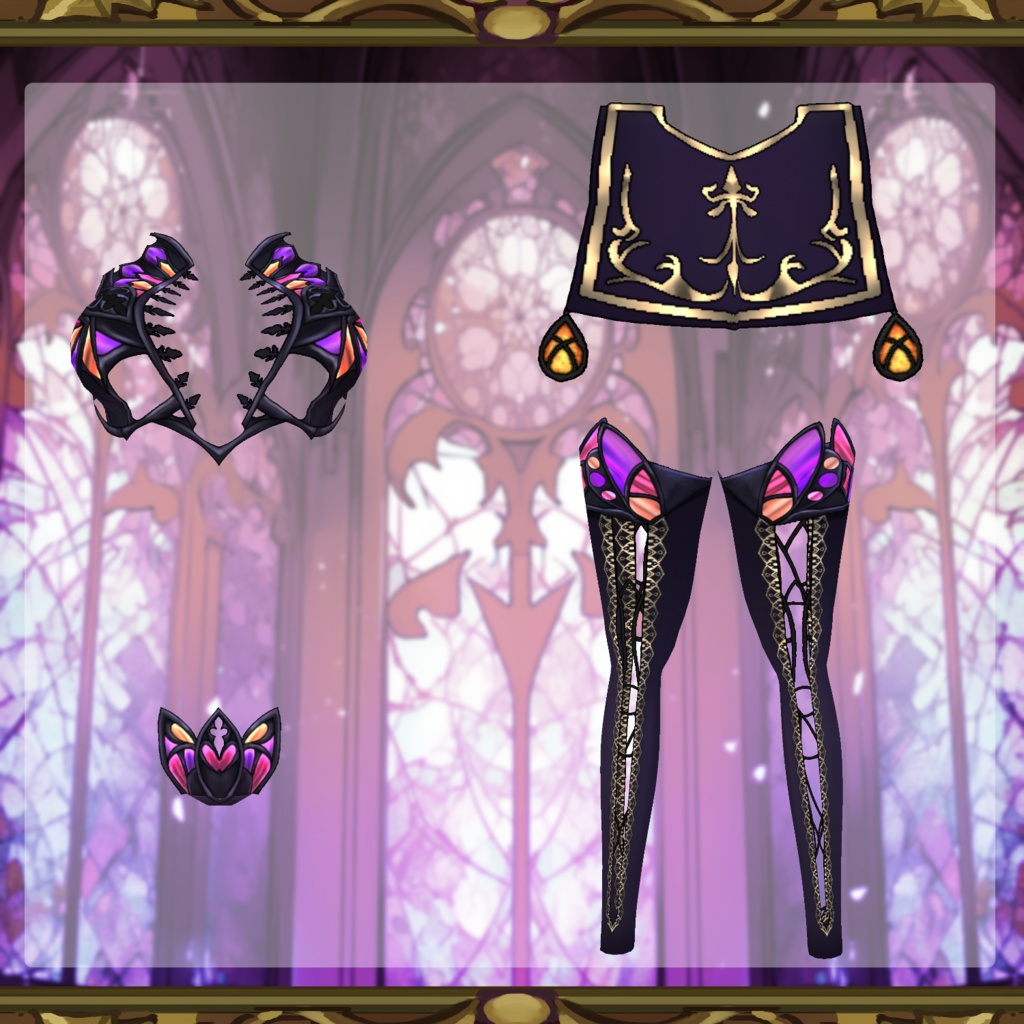 【Vroid】夜霧の聖歌【ハロウィン衣装】