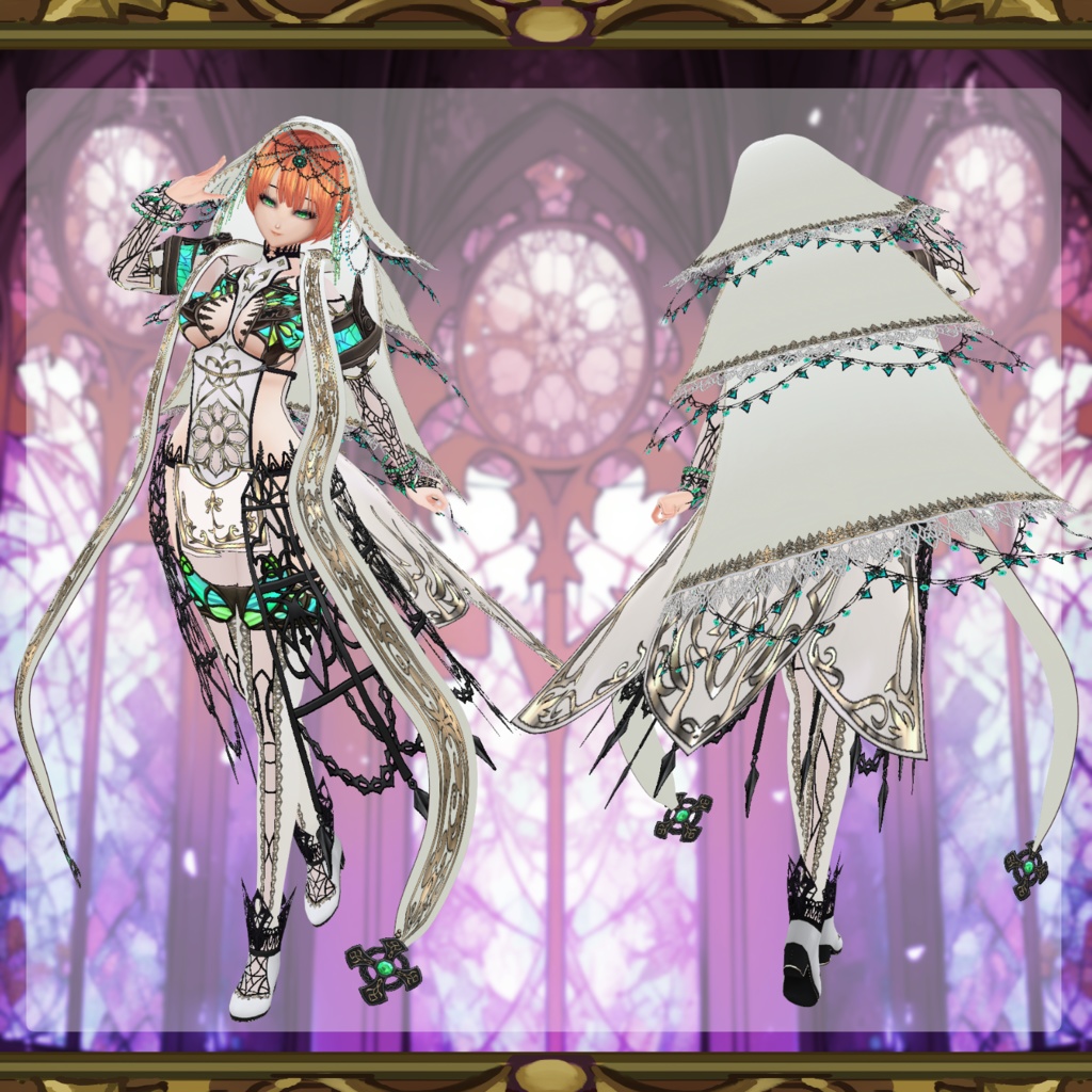 【Vroid】夜霧の聖歌【ハロウィン衣装】