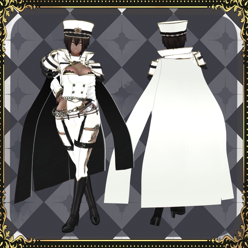 【Vroid】シュバルツレーヴェ Schwarze Liebe【軍服】