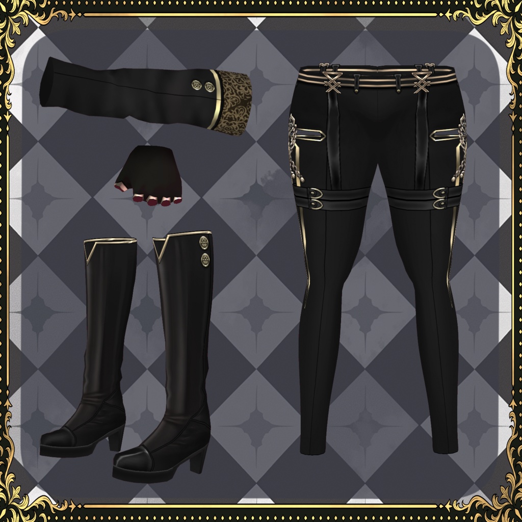 【Vroid】シュバルツレーヴェ Schwarze Liebe【軍服】