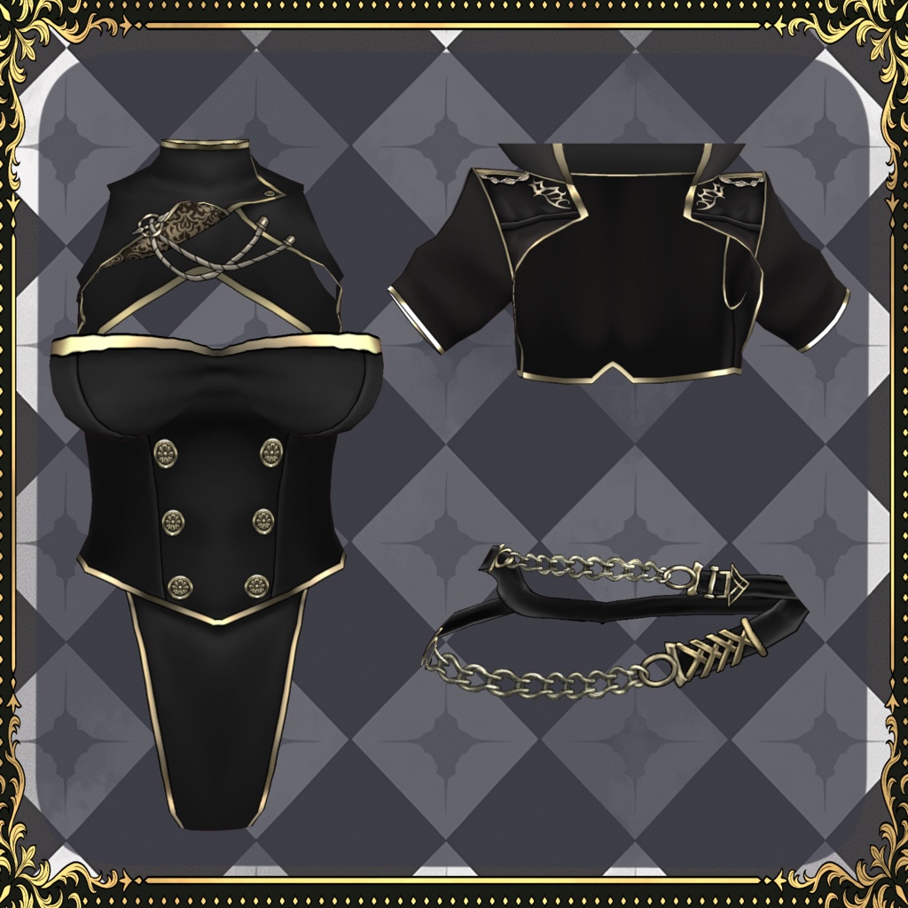 【Vroid】シュバルツレーヴェ Schwarze Liebe【軍服】