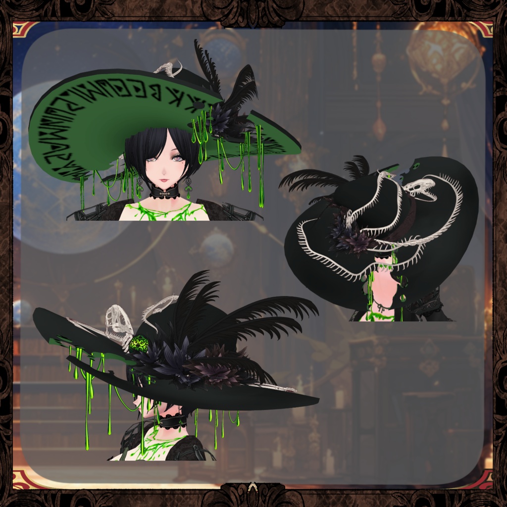 【Vroid】液体の魔女のドレス Liquid Witch's Dress【ファンタジー】