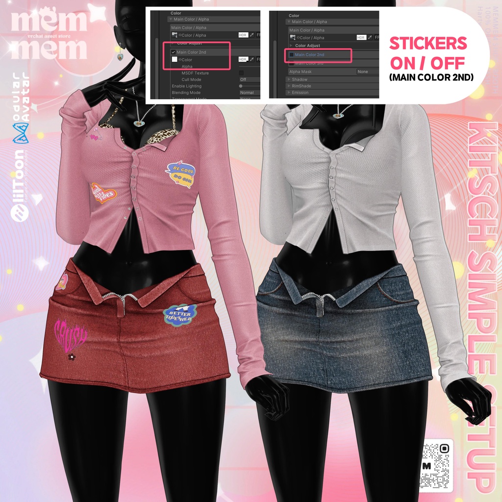 ❤️OPEN 30% SALE❤️❰Setup❱ 15アバター対応 Set_003 Kitsch Simple Setup