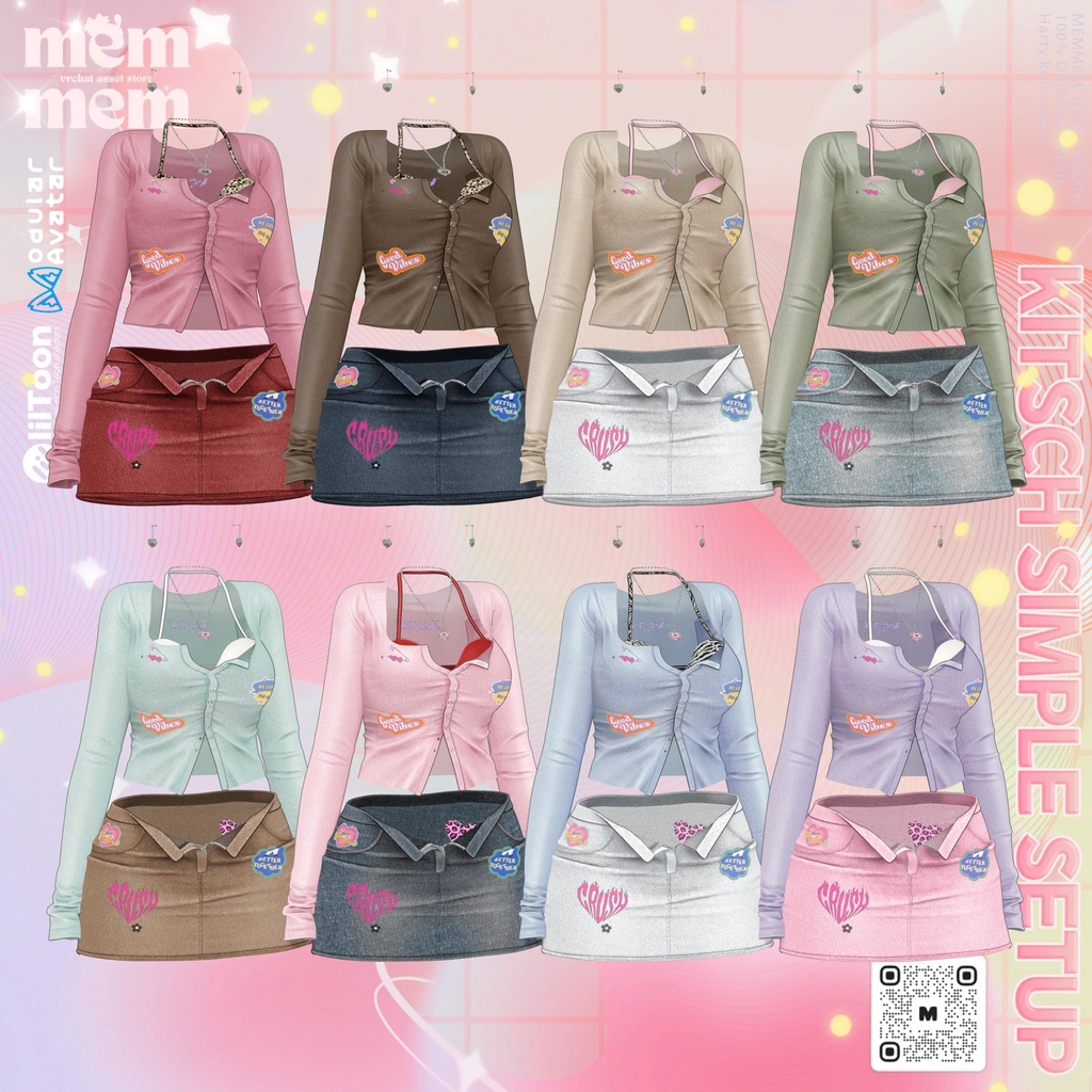 ❤️OPEN 30% SALE❤️❰Setup❱ 15アバター対応 Set_003 Kitsch Simple Setup