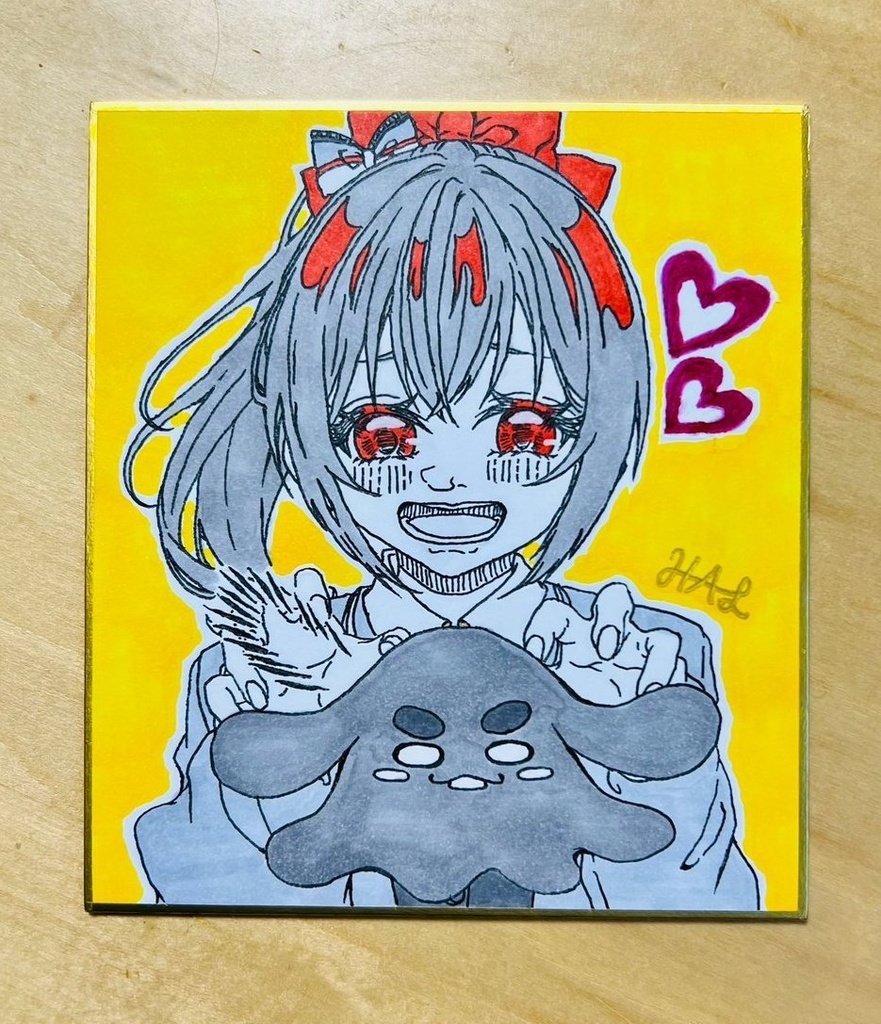 色紙 / 柚木つばめさんとうさぎくらげ 1