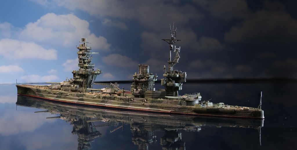 幻の戦艦扶桑3Dプリンター用データ(ワシントン海軍軍縮条約交渉中の改装計画案(昭和20年時の姿))