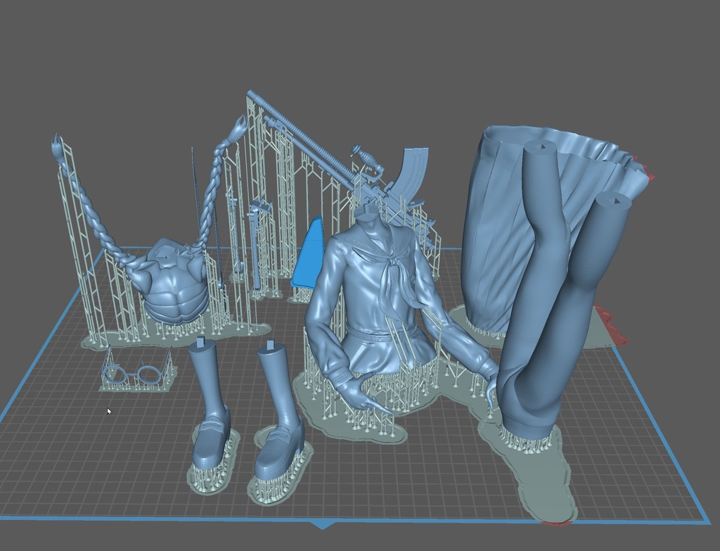 宮間めさの、セーラー服と軽機関銃フィギュア