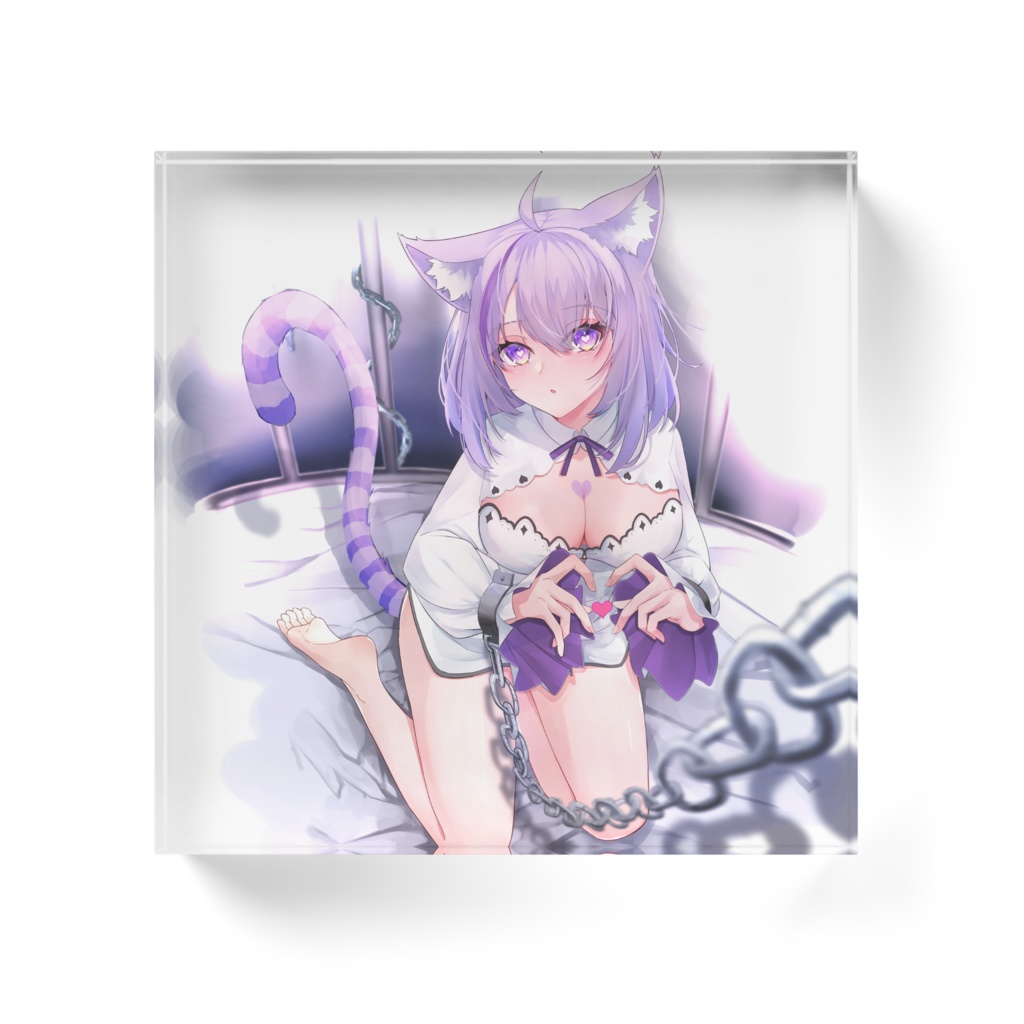 猫又おかゆアクリルブロック