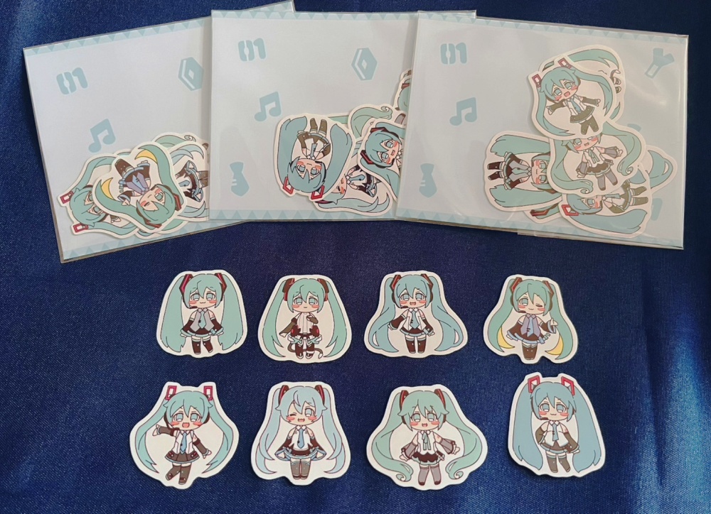 初音ミク_フレークシール