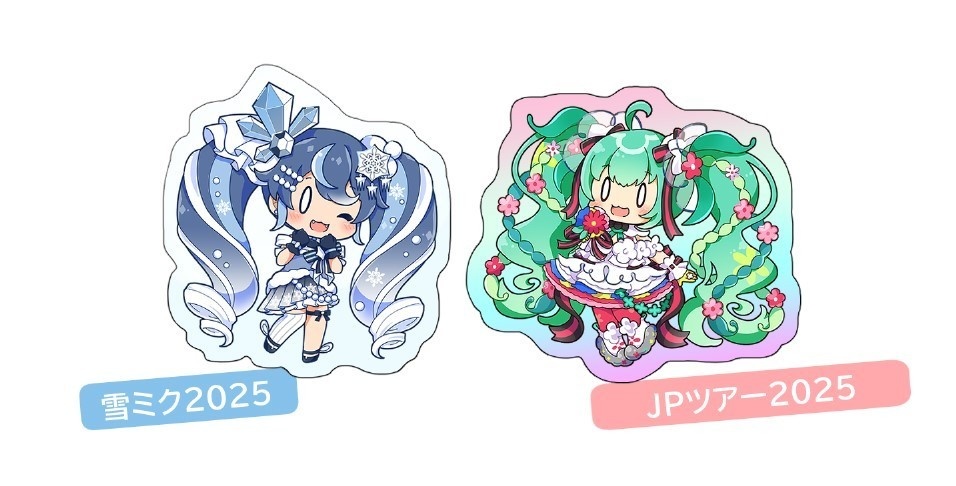 初音ミク_ダイカットシール