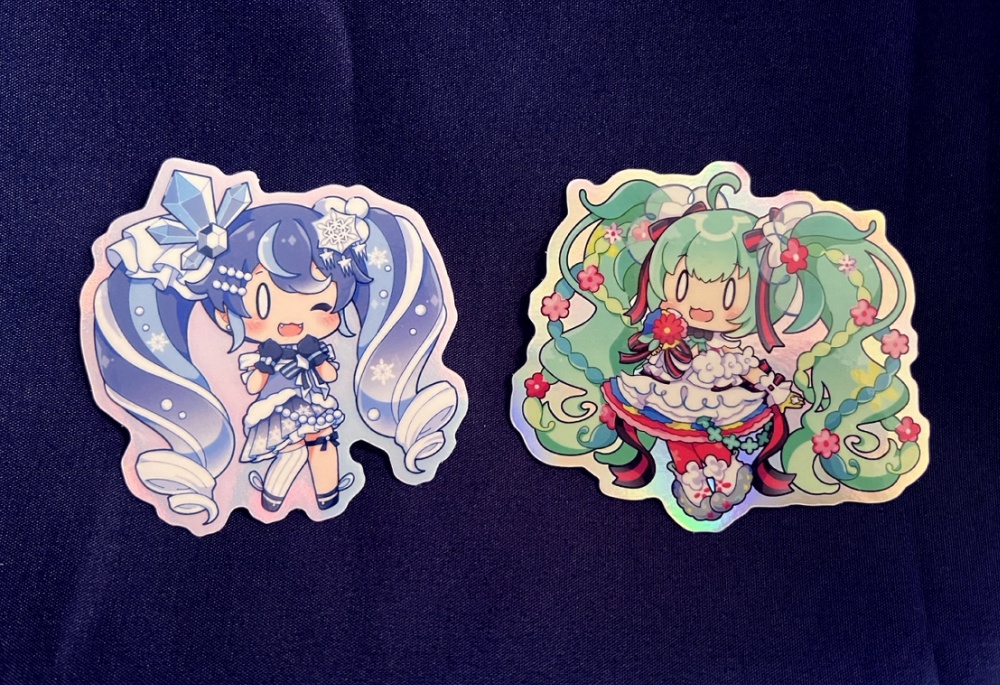初音ミク_ダイカットシール