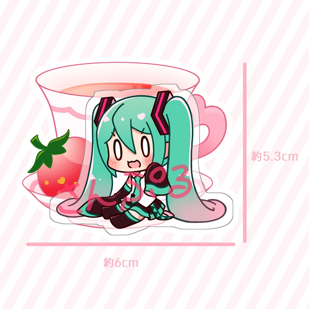 ちびミク_アクリルメモスタンド