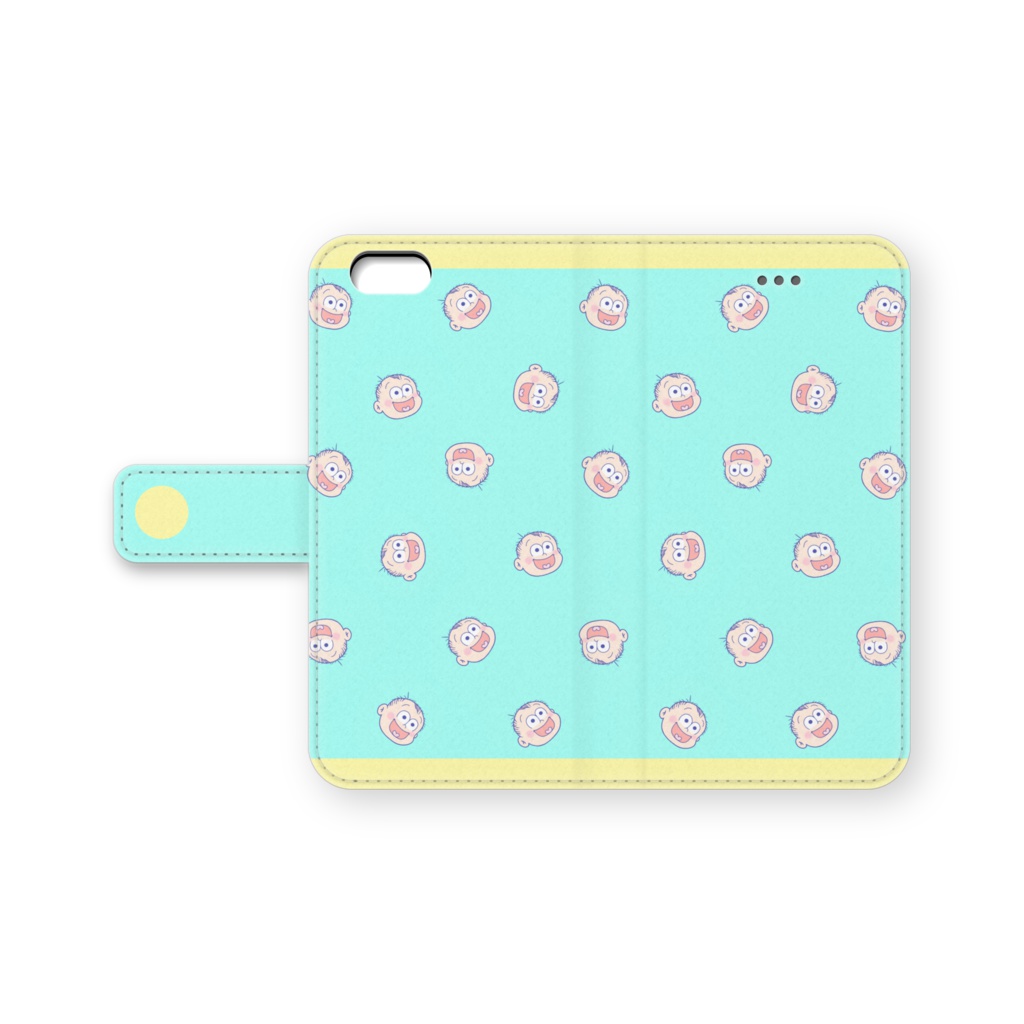 赤ちゃん十四松 手帳型iphoneケース