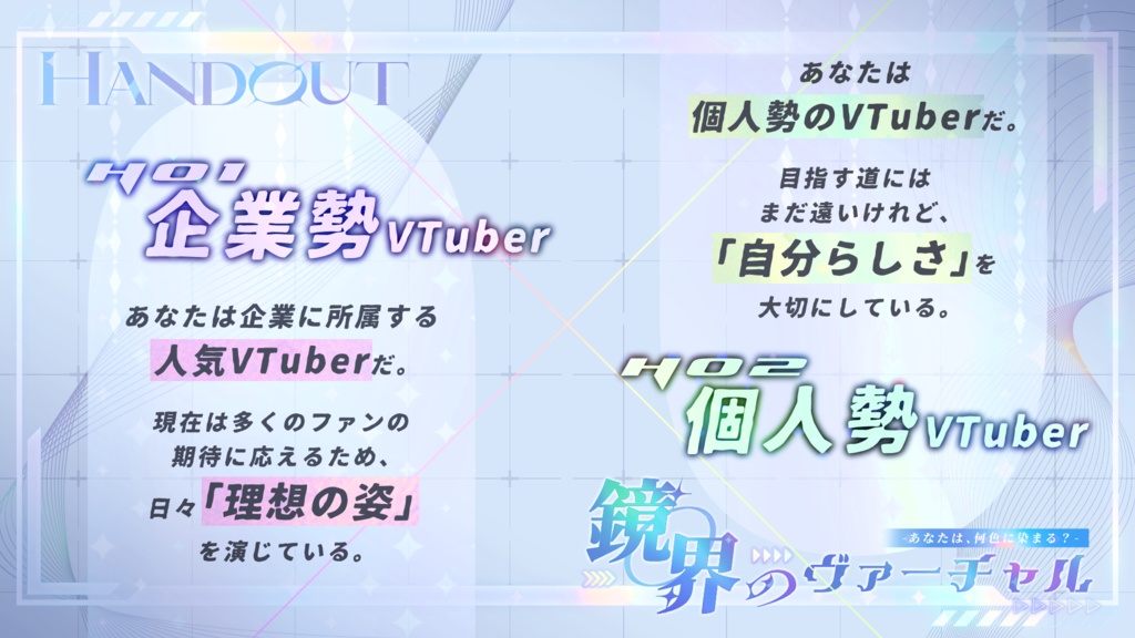 クトゥルフ神話TRPG 鏡界のヴァーチャル -あなたは何色に染まる?-【SPLL:E192135】