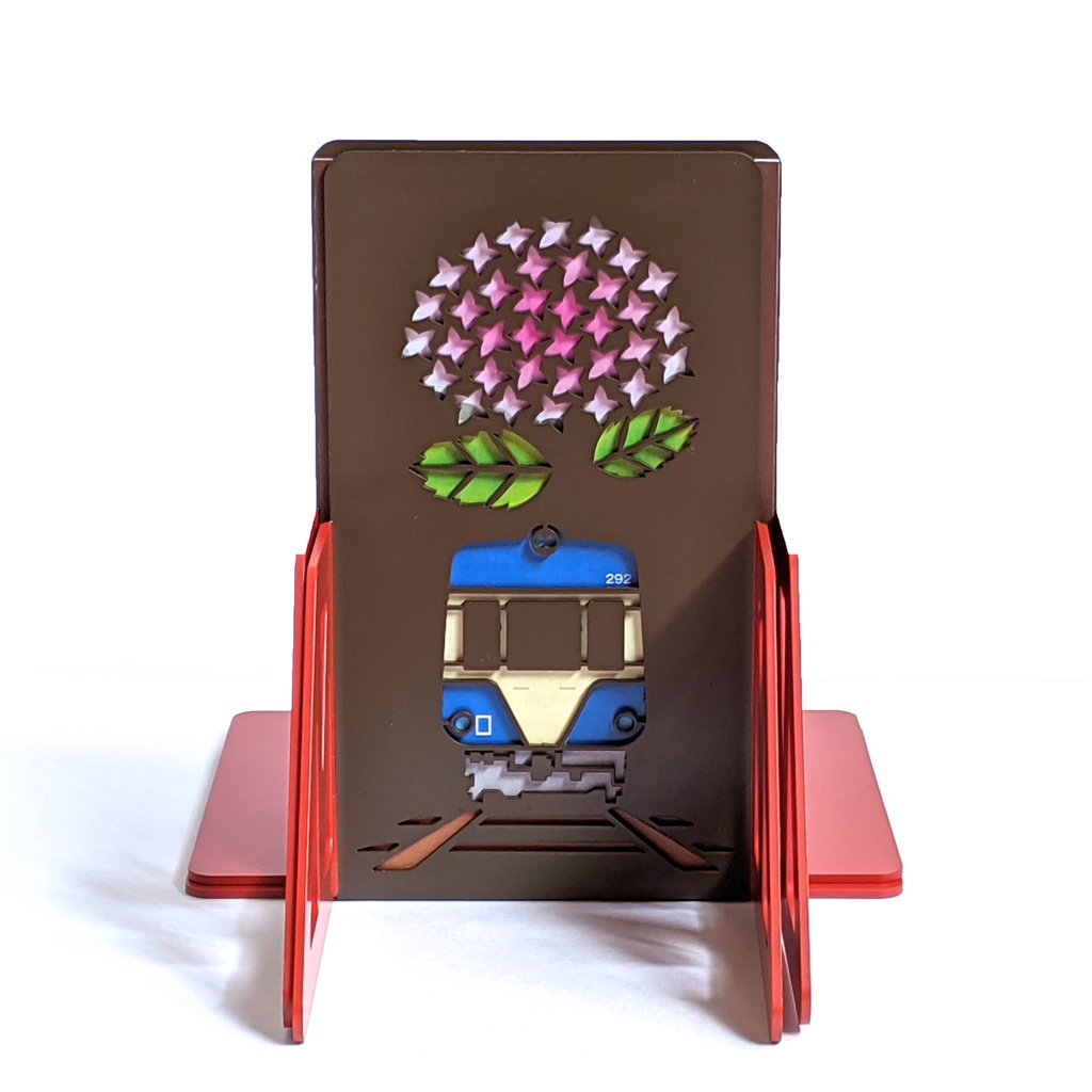 【2020夏限定】丸窓ぽんてブックスタンド かえる&あじさい