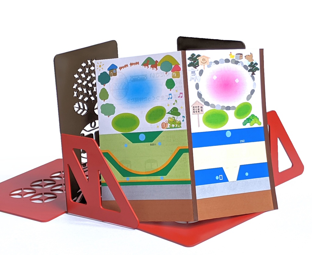 【2020夏限定】丸窓ぽんてブックスタンド かえる&あじさい