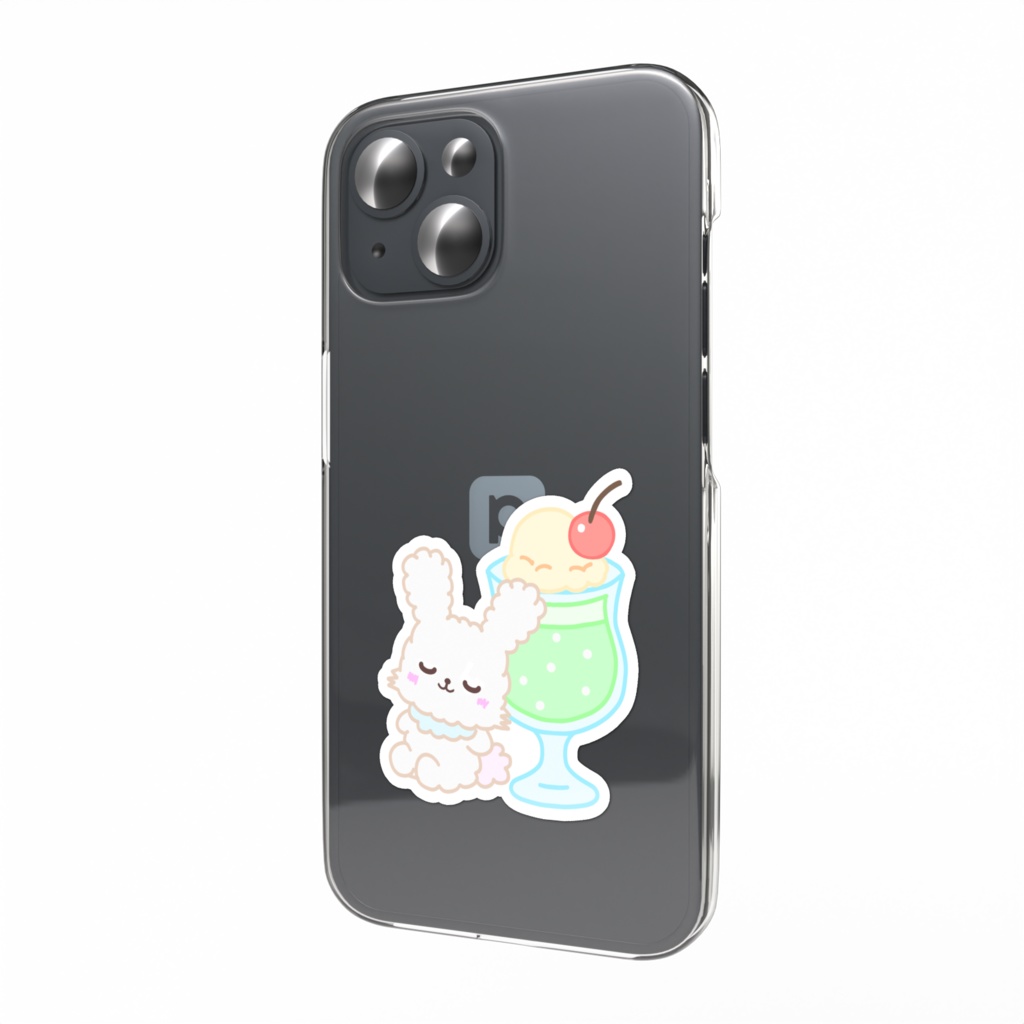 スマホステッカー（クリームソーダ）