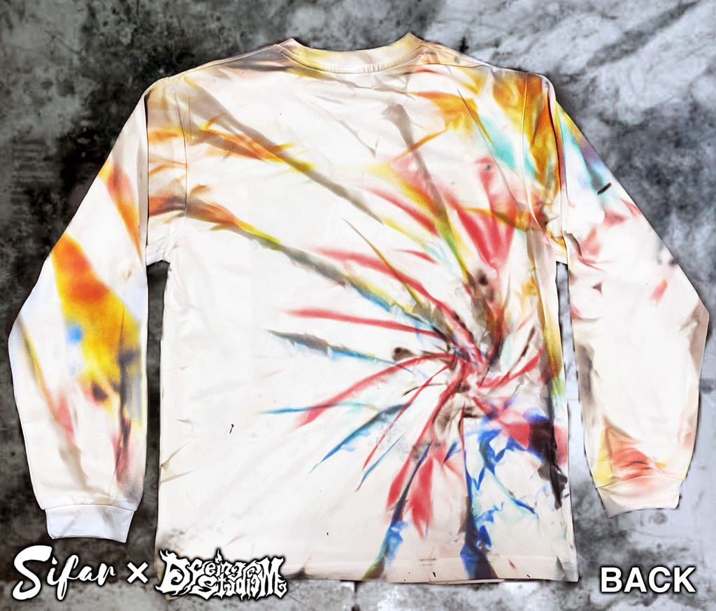 シファル ロングスリーブTシャツ(タイダイ染め)