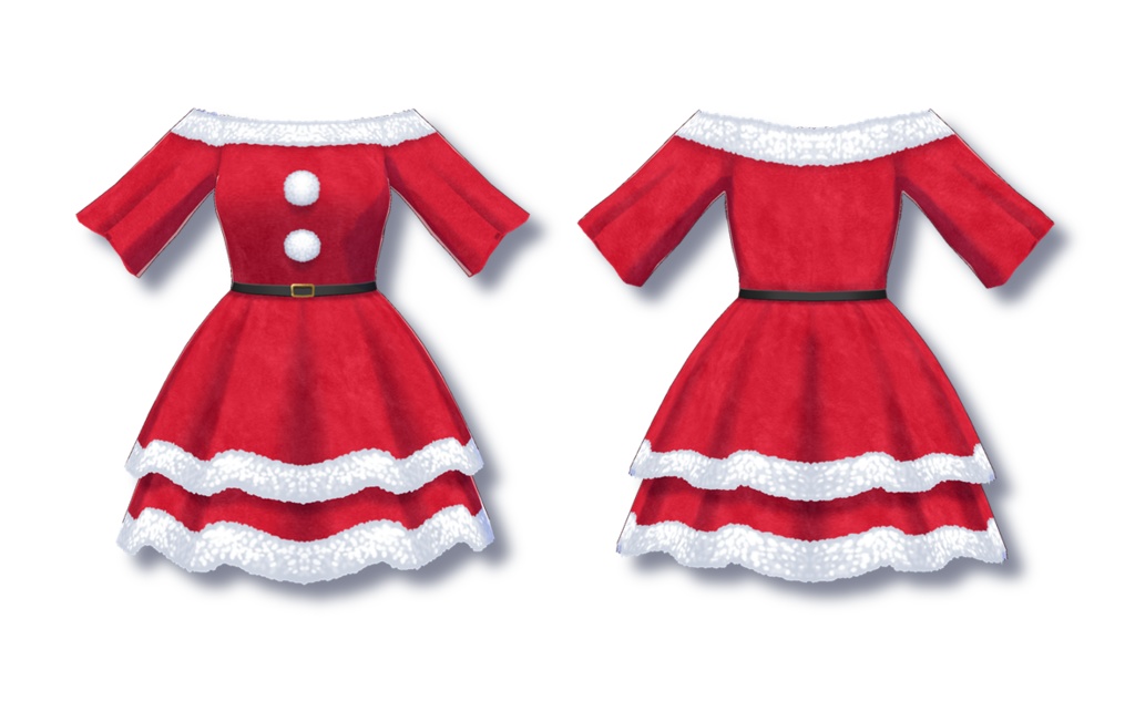 【Vroid】サンタワンピ