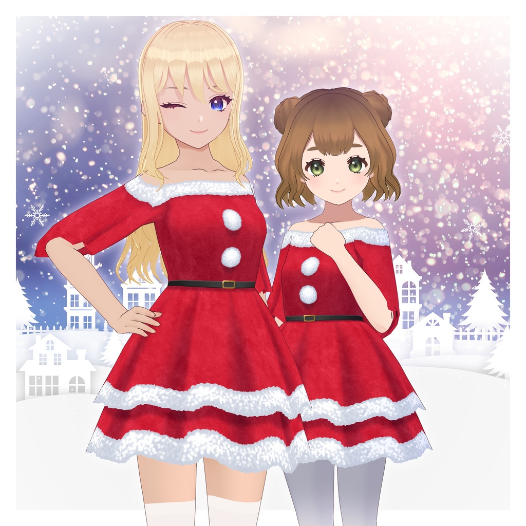 【Vroid】サンタワンピ