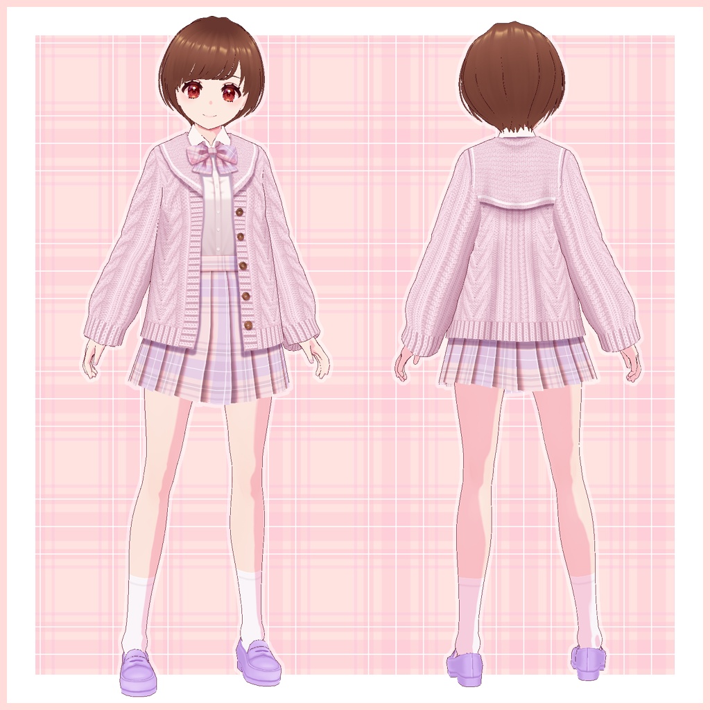 【VRoid】セーラーカーディガン
