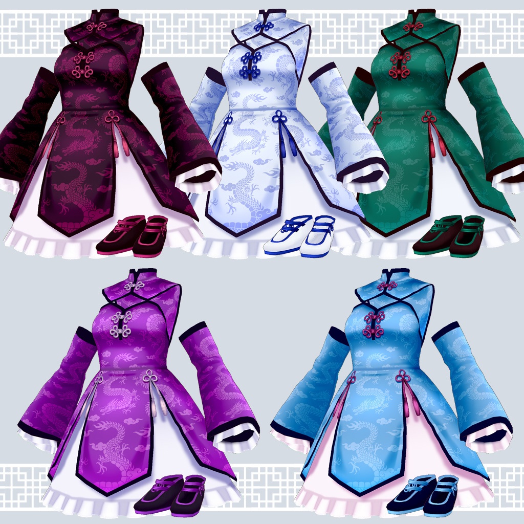 【VRoid】チャイナワンピ