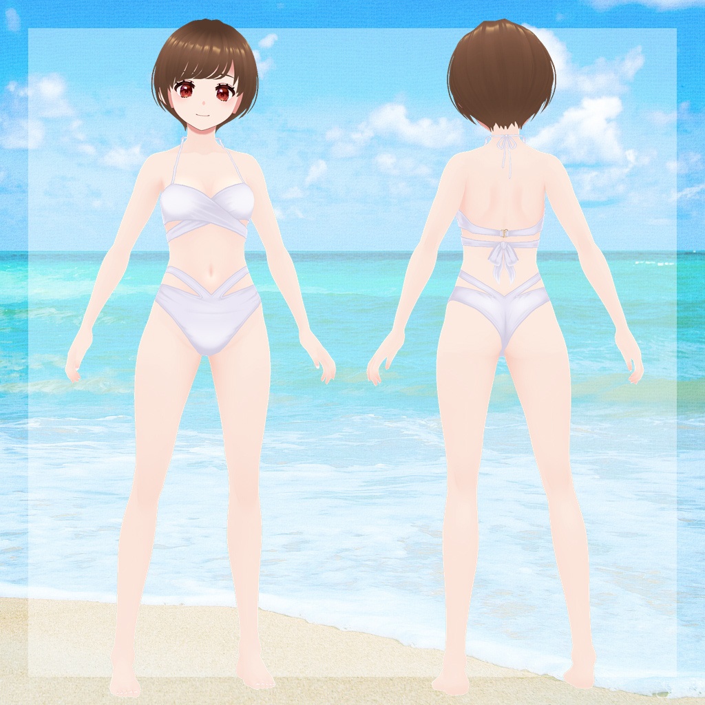 【VRoid】クロスビキニ