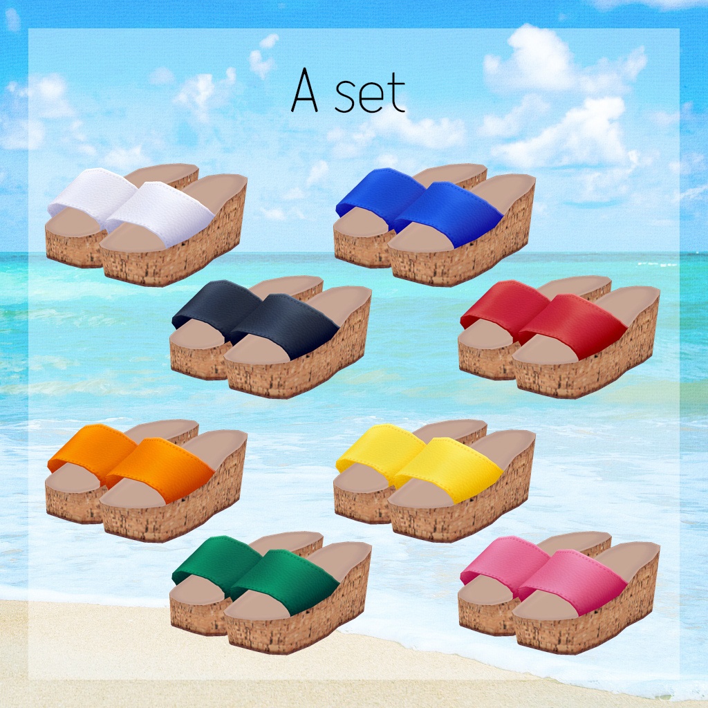 【VRoid】シンプルサンダル