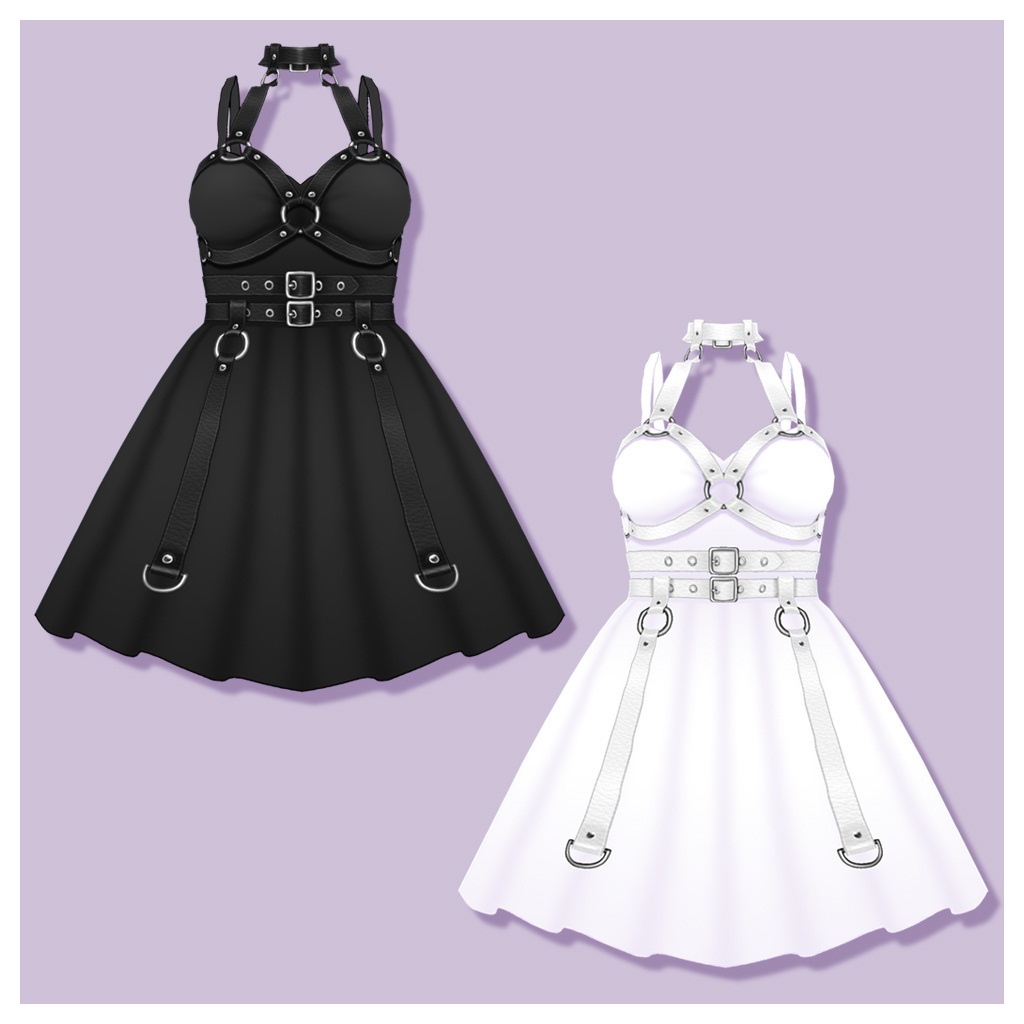 【VRoid】ハーネスワンピ