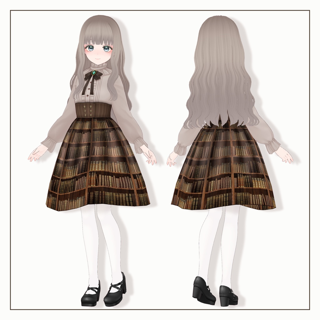 【VRoid】オリジナル3Dモデル「栞」