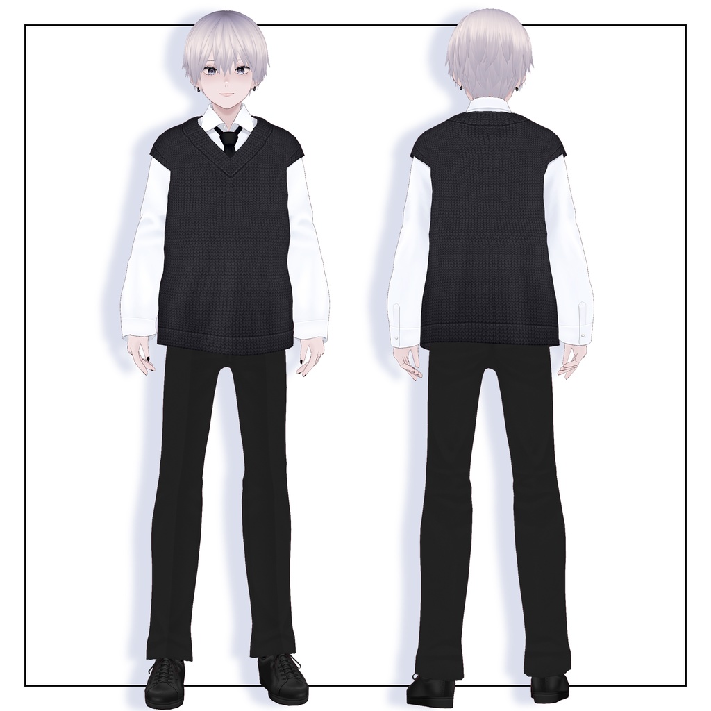 【VRoid】オリジナル3Dモデル「如月」