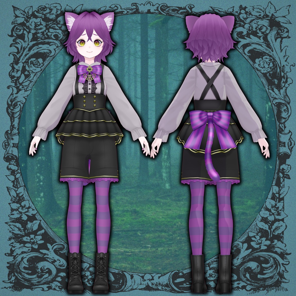 【VRoid】チェシャ猫の服