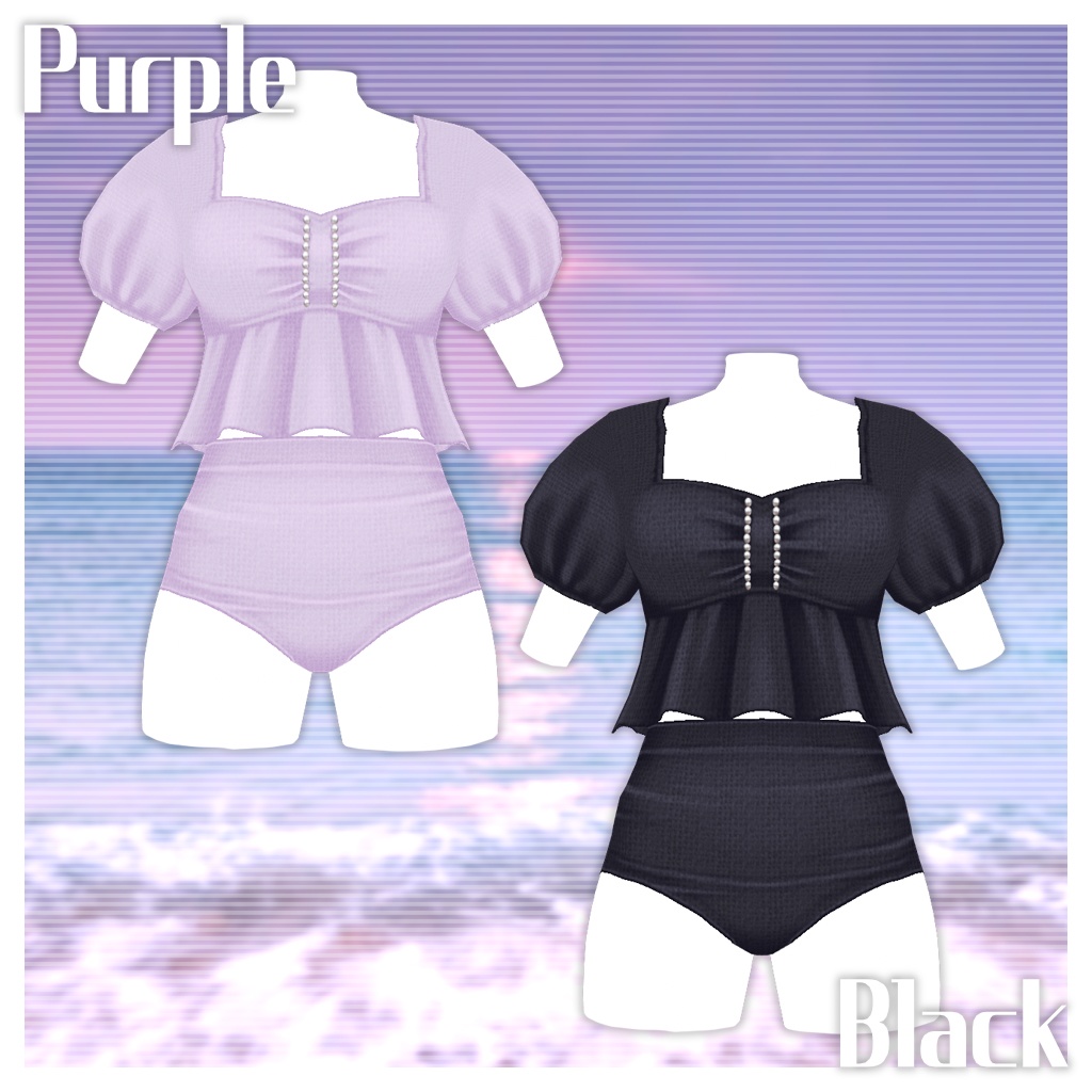 【VRoid】パフスリーブビキニ